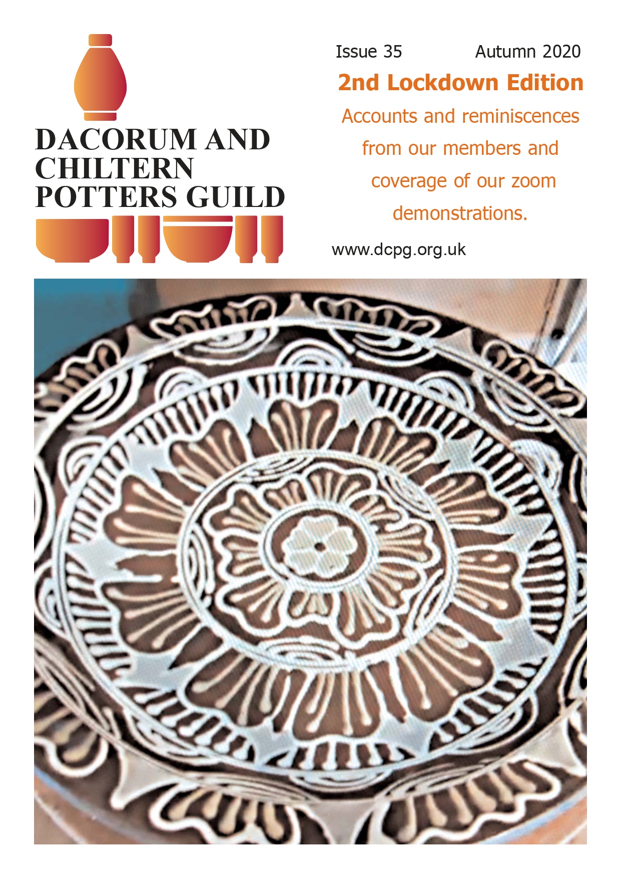 Issue 35 Autumn 2020 front cover Dacorum & Chiltern Potters Guild