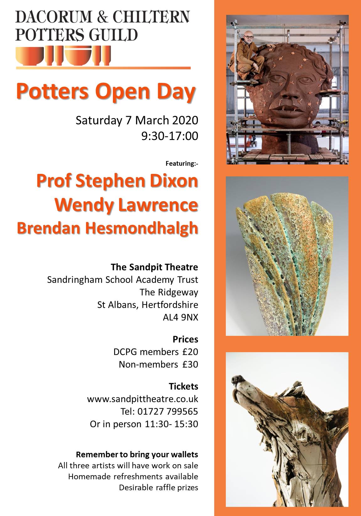 POD 2020 flyer Dacorum & Chiltern Potters Guild