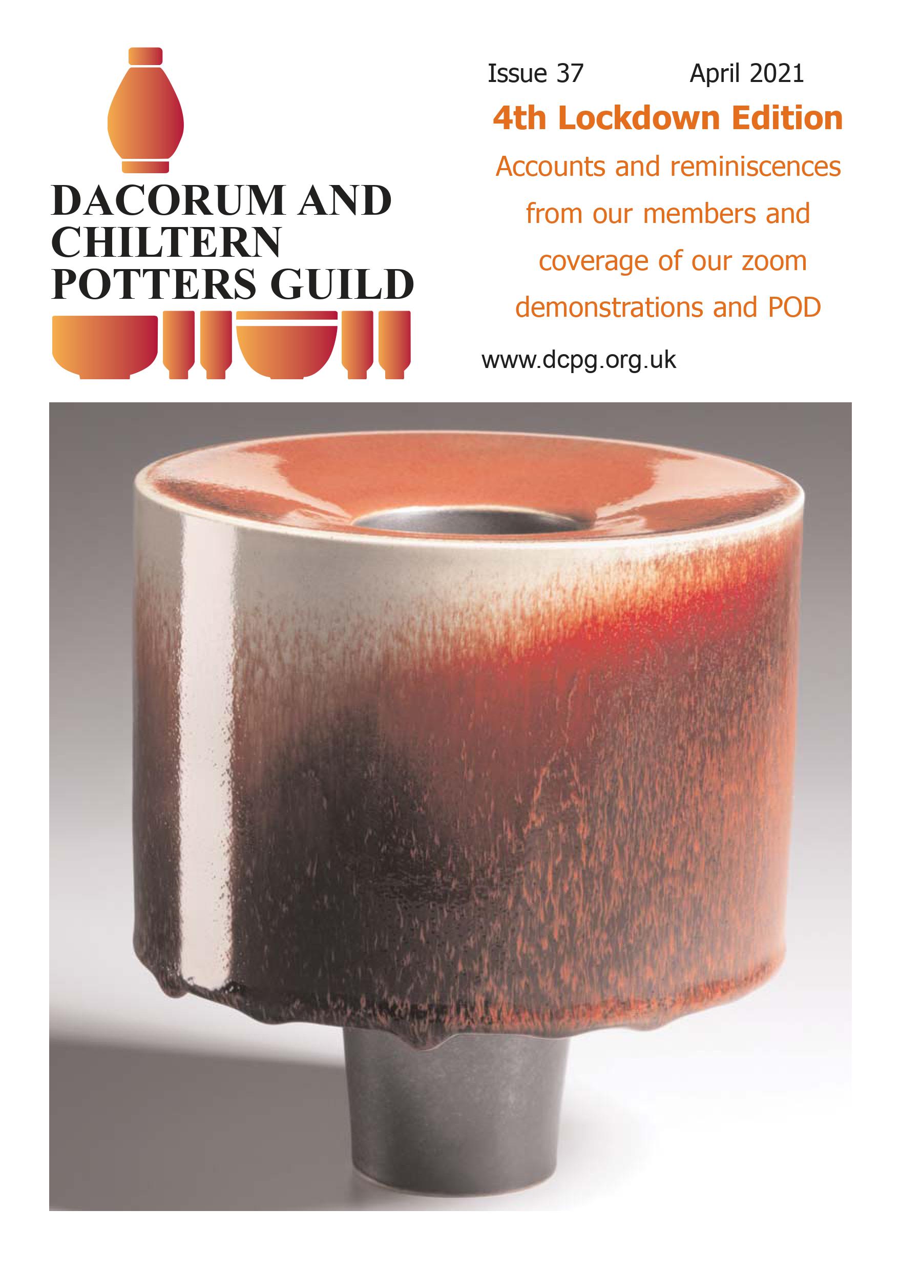 Issue 37 Spring 2021 front cover Dacorum & Chiltern Potters Guild